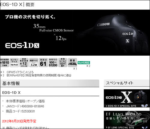 佳能1D X上市