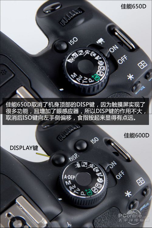 佳能650d/600d机顶按键