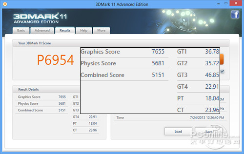 msi微星GT70 2OD-061CN3DMark11测试成绩