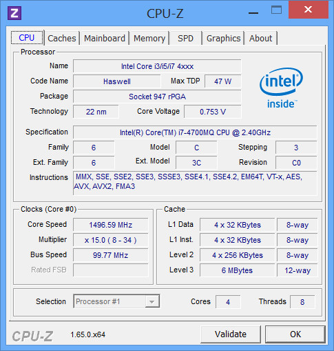 神舟K680C-i7 D2CPU详细信息