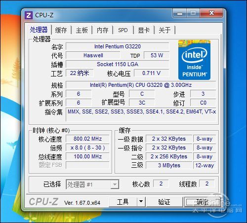 cpu-z信息圖