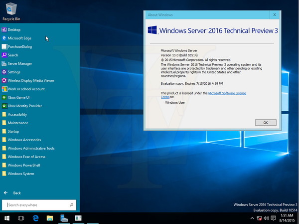 Windows Server 2016ع