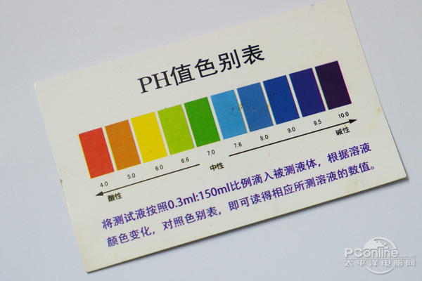 余氯测试剂颜色对照表图片