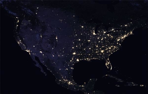 各国夜景卫星图图片