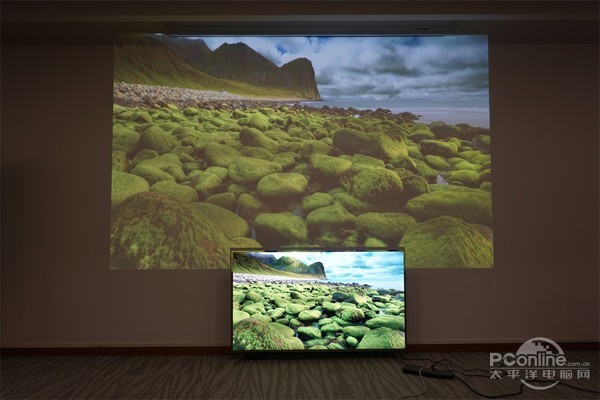 投影效果体验:比大震撼的是亮