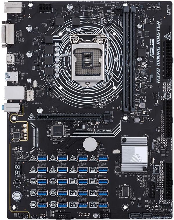 [05.31]真会玩!华硕h370挖矿主板:20个pci-e/usb接口