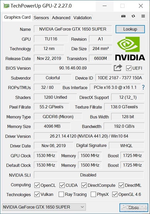 gtx250显卡参数图片