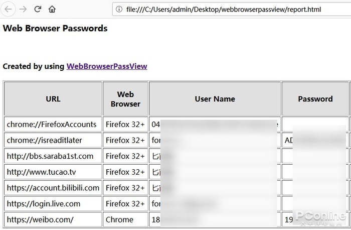 浏览器密码导出 浏览器密码查看