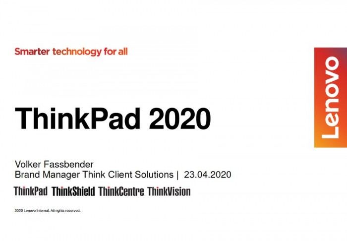 [图]联想和ThinkPad品牌2020路线图曝光