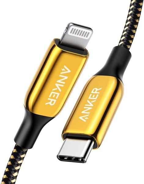 Anker推出100美元24K镀金USB-C转Lighting数据线
