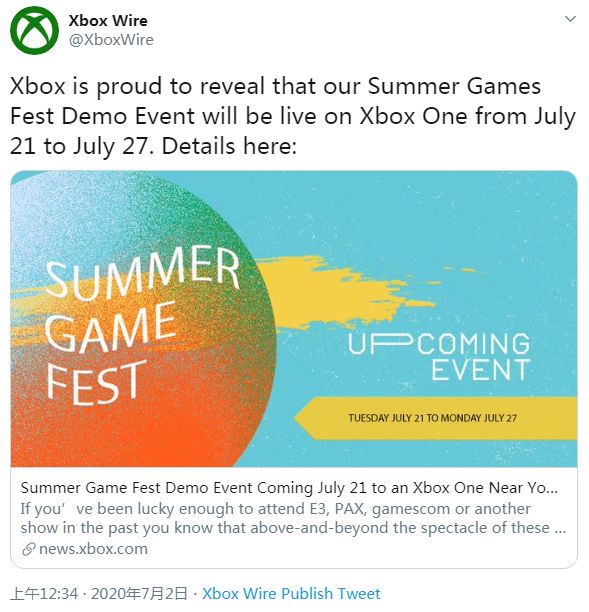 微软或于7月下旬的夏日直播介绍百款XboxOne游戏