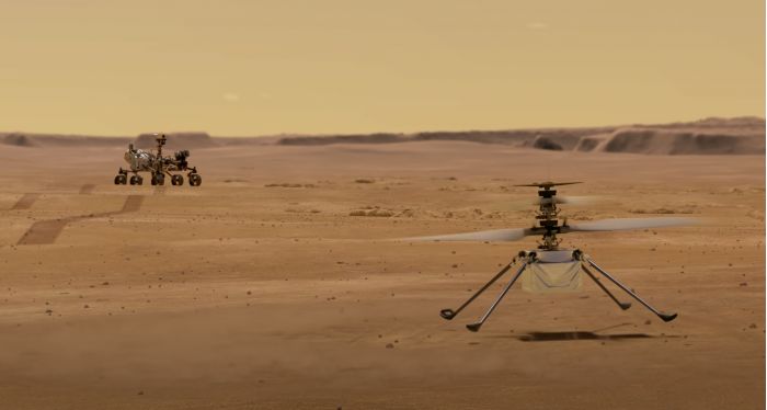 NASA火星直升机功能演示视频：将随毅力号前往火星