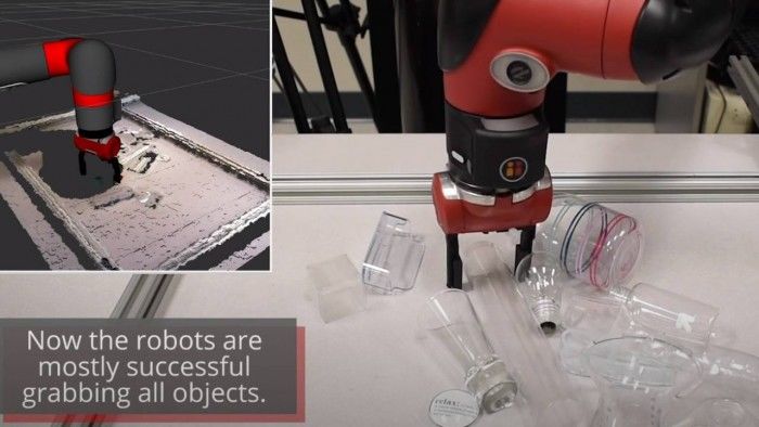 卡内基梅隆大学研究员教会机器人拾取透明或反光物体