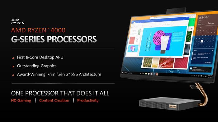 AMD锐龙4000系列RenoirAPU将于今秋登陆