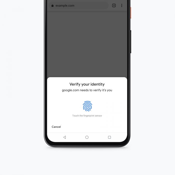 ChromeAutofill在Android推出生物识别信用卡确认功能