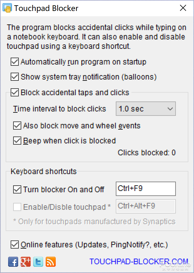 Touchpad Blocker