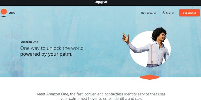 亚马逊博客公开掌纹识别技术AmazonOne