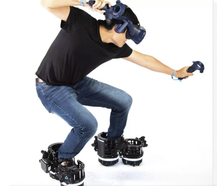 VR游戏福音：机器人VR靴让你走路不前移