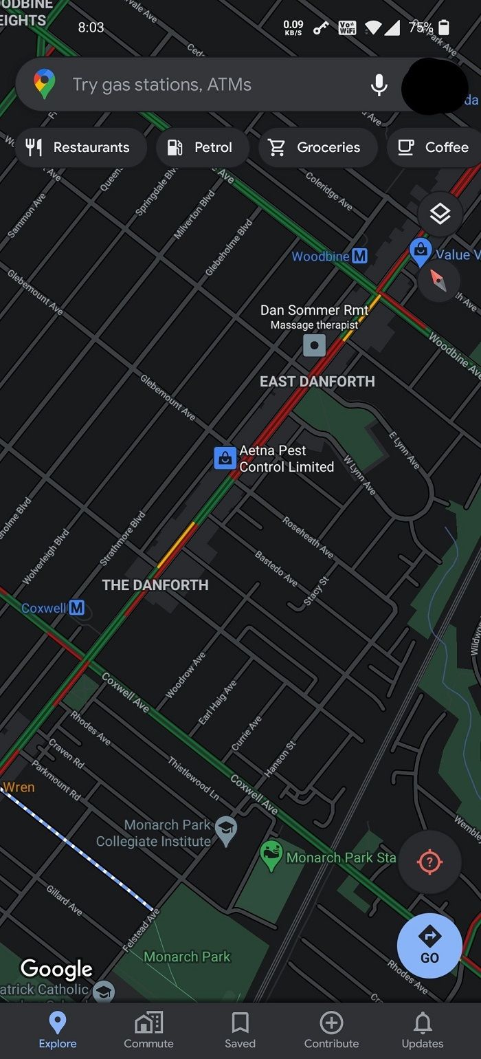 谷歌地图开始向Android用户推送暗色主题