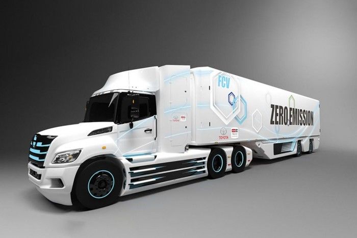 丰田和日野开发可量产的零排放燃料电池半挂卡车