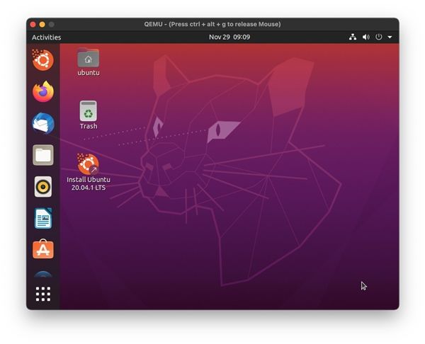 安装Win10成功后：M1Mac运行Ubuntu也实现了