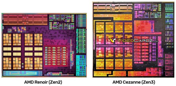 AMD锐龙5000系CezanneAPU核心图曝光