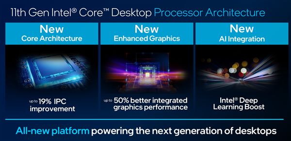 Intel首次公布11代酷睿桌面处理器性能