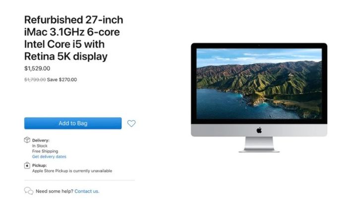 新款ARMiMac今年发布，苹果开始销售Intel版27英寸iMac翻新机
