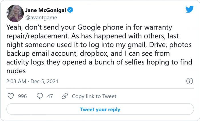 GooglePixel再曝邮寄维修导致用户个人照片和隐私泄露