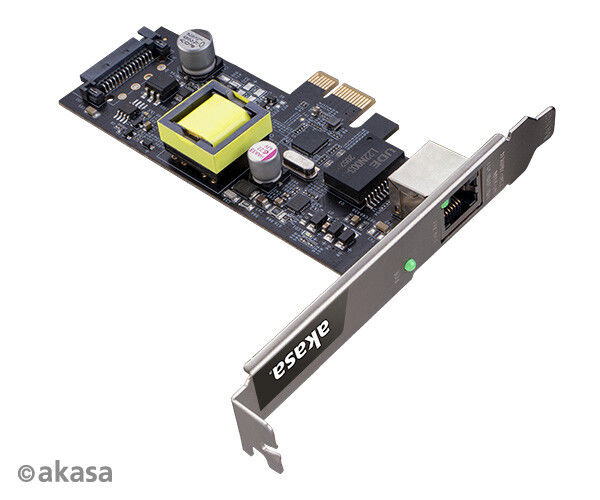 Akasa推出AK-PCCE25-02网卡支持2.5GbE数据传输和25WPoE供电