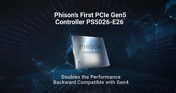 群联宣布PCIe5.0主控芯片E26：SSD双倍性能