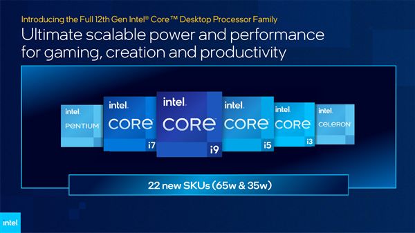 Intel12代桌面酷睿扩军共28款：赛扬也不缩水