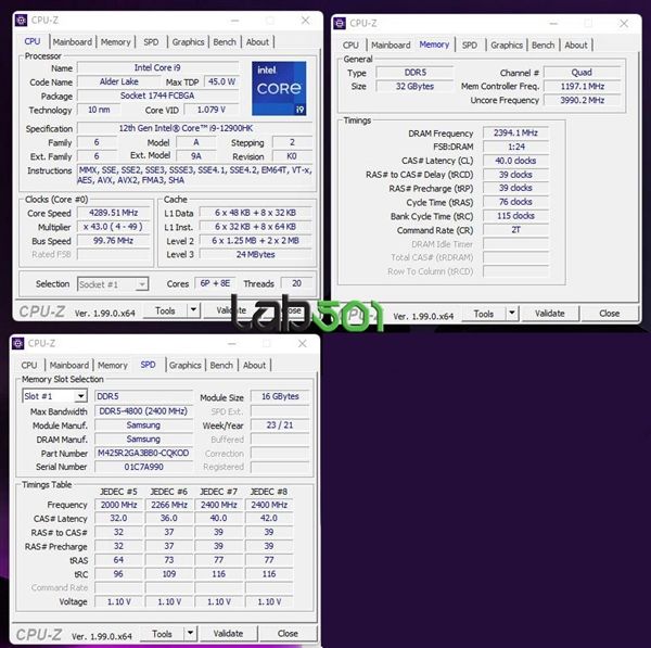 Intel12代酷睿移动版发布i9-12900HK首测