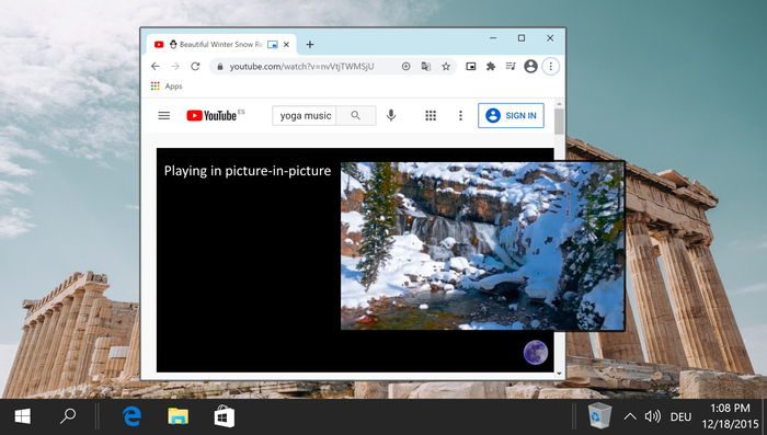 GoogleChrome的画中画模式即将在Windows上得到重大更新