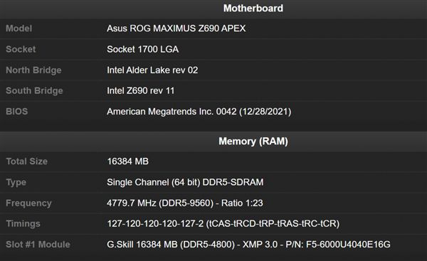 DDR5内存超频9560MHz破世界纪录：摸到10GHz门槛了