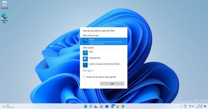 微软正在重新设计Windows11的文档默认打开方式窗口