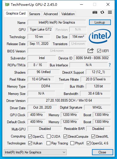 GPU-Z神软升级2.45.0：第一次支持IntelArc显卡