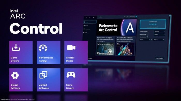 英特尔推出ArcControl为玩家和创作者提供一体化图形软件体验套件
