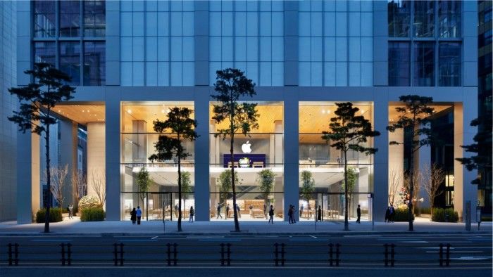 苹果公司对外披露韩国明洞AppleStore新店的第一印象