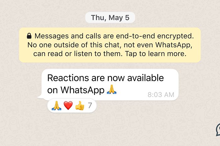 WhatsApp更新支持表情回应支持2GB大文件分享并扩充群组上限