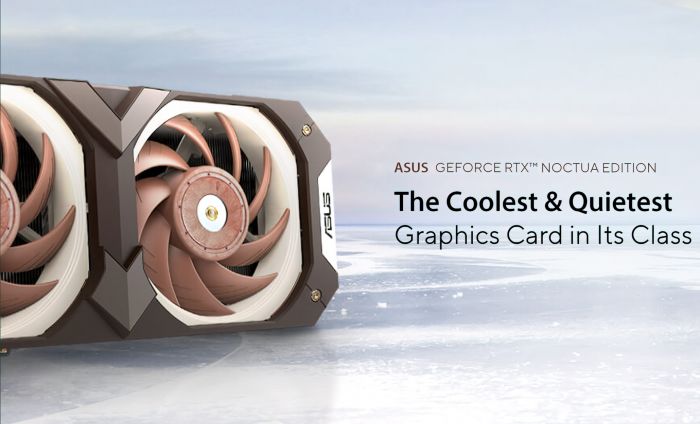 华硕与Noctua再次携手发布GeForceRTX3080OC的四插槽散热联名版
