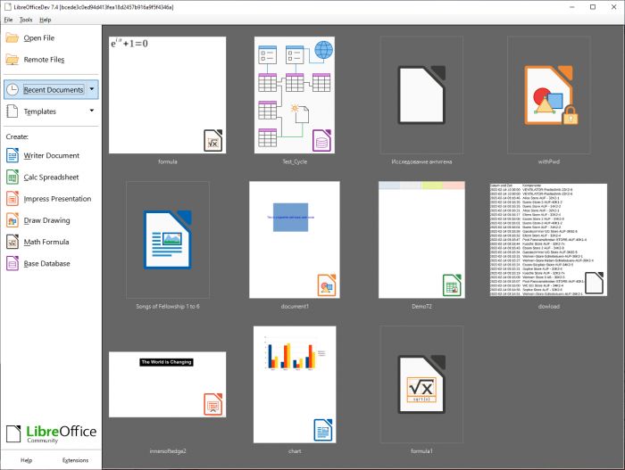LibreOffice7.4第一个测试版现已推出性能得到改善并支持WebP