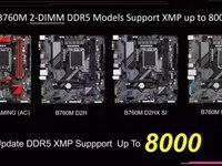 技嘉D5内存黑科技持续发力，百元级主板内存频率超8000MHz