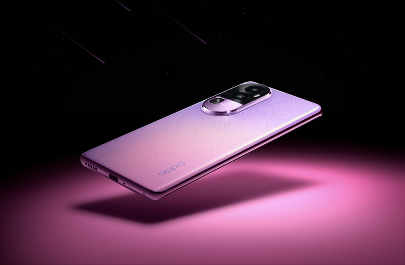 OPPO Reno 10 Pro和英雄联盟联动萨勒芬妮配色自带星云氛围灯-太平洋科技