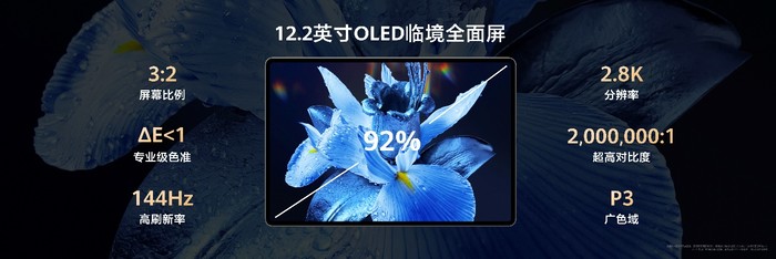 ˫OLEDƽ ΪMatePad Pro 12.2Ӣ緢