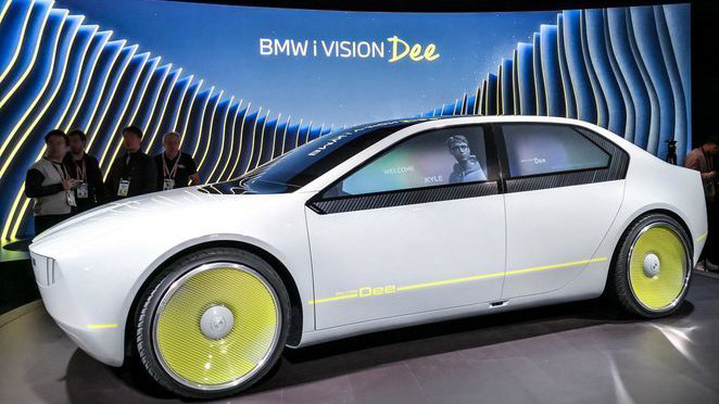 全球首台四车窗融合显示技术的汽车亮相CES，由宝马概念车搭载